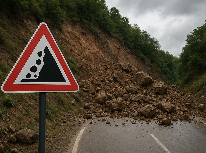 Landslide Warning Issued for Three Districts